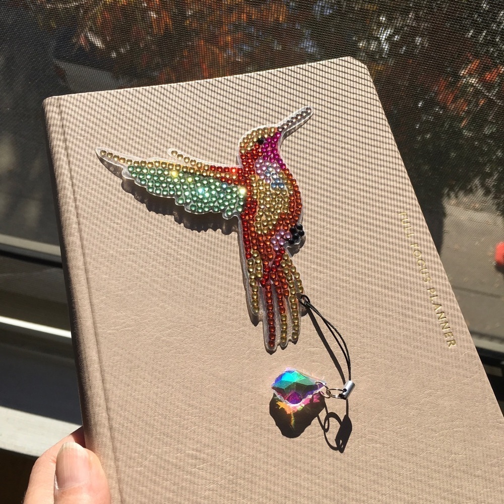 Diamond Art HUMMINGBIRD 05 Bookmark, Colorful, Sparkly, Bling - Picture 15 of 16